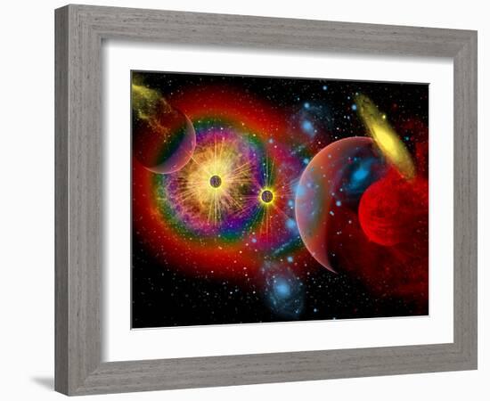 The Universe in a Perpetual State of Chaos-Stocktrek Images-Framed Photographic Print