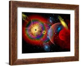 The Universe in a Perpetual State of Chaos-Stocktrek Images-Framed Photographic Print