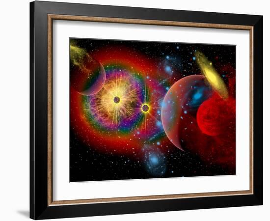 The Universe in a Perpetual State of Chaos-Stocktrek Images-Framed Photographic Print