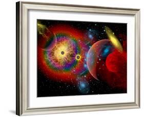 The Universe in a Perpetual State of Chaos-Stocktrek Images-Framed Photographic Print