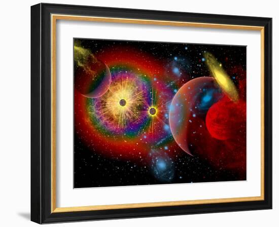 The Universe in a Perpetual State of Chaos-Stocktrek Images-Framed Photographic Print