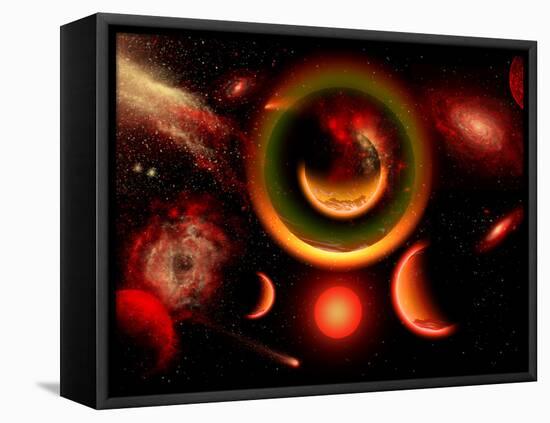 The Universe Is a Place of Intense Color and Beauty-Stocktrek Images-Framed Premier Image Canvas