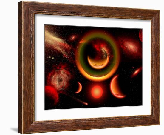 The Universe Is a Place of Intense Color and Beauty-Stocktrek Images-Framed Photographic Print