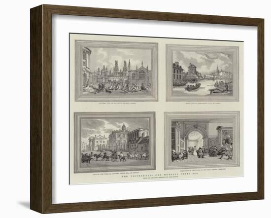 The Universities One Hundred Years Ago-Thomas Rowlandson-Framed Giclee Print