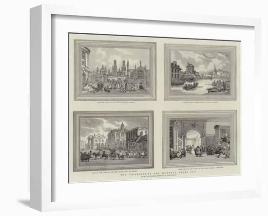 The Universities One Hundred Years Ago-Thomas Rowlandson-Framed Giclee Print