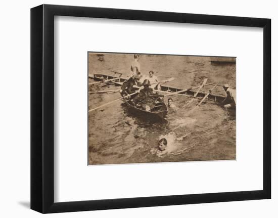 The University Boat Race, March 1912 (1935)-Unknown-Framed Photographic Print