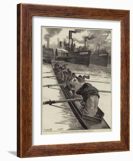 The University Boat-Race, Peeling for the Race-William Heysham Overend-Framed Giclee Print