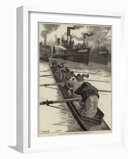 The University Boat-Race, Peeling for the Race-William Heysham Overend-Framed Giclee Print