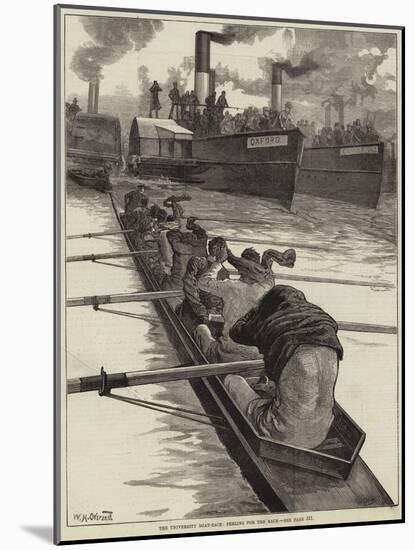 The University Boat-Race, Peeling for the Race-William Heysham Overend-Mounted Giclee Print