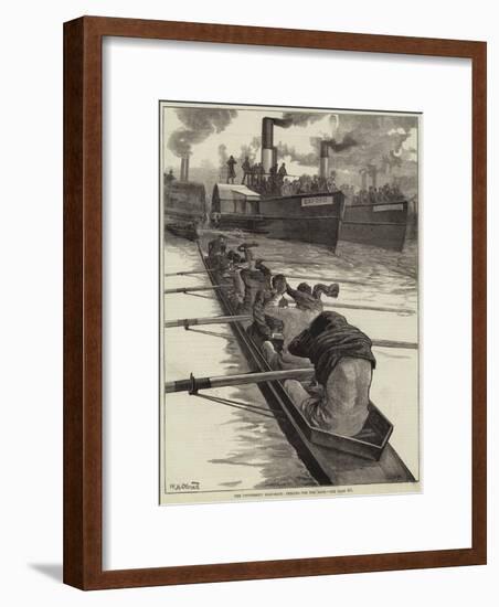 The University Boat-Race, Peeling for the Race-William Heysham Overend-Framed Giclee Print