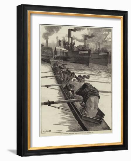 The University Boat-Race, Peeling for the Race-William Heysham Overend-Framed Giclee Print