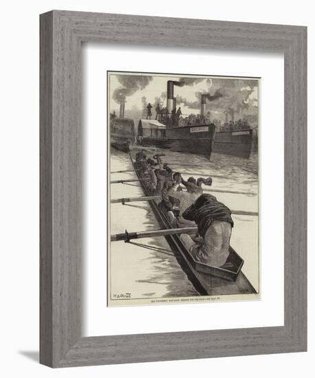 The University Boat-Race, Peeling for the Race-William Heysham Overend-Framed Giclee Print