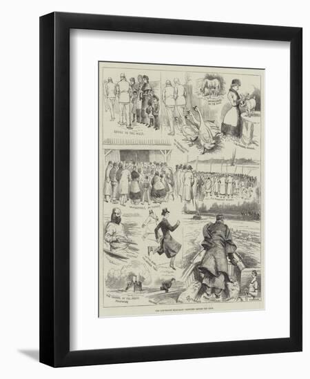 The University Boat-Race, Sketches before the Race-Alfred Courbould-Framed Giclee Print