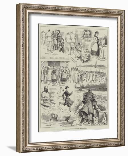 The University Boat-Race, Sketches before the Race-Alfred Courbould-Framed Giclee Print