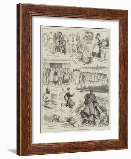 The University Boat-Race, Sketches before the Race-Alfred Courbould-Framed Giclee Print