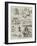 The University Boat-Race, Sketches before the Race-Alfred Courbould-Framed Giclee Print