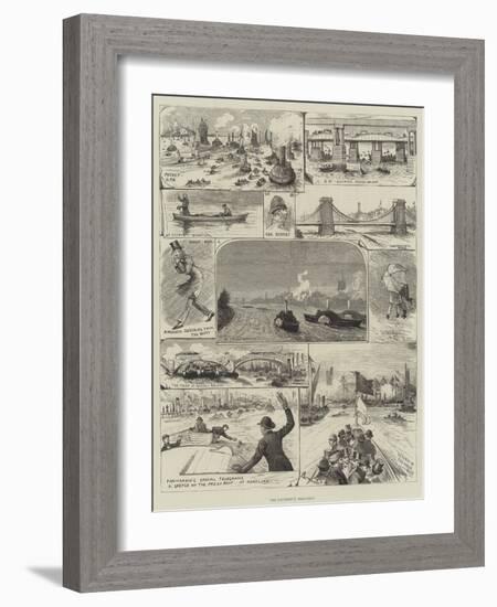 The University Boat-Race-Alfred Courbould-Framed Giclee Print