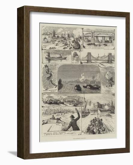 The University Boat-Race-Alfred Courbould-Framed Giclee Print