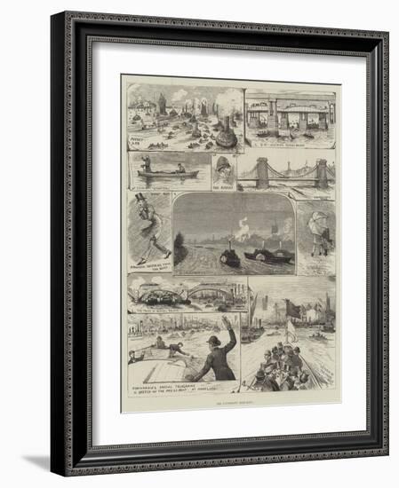 The University Boat-Race-Alfred Courbould-Framed Giclee Print