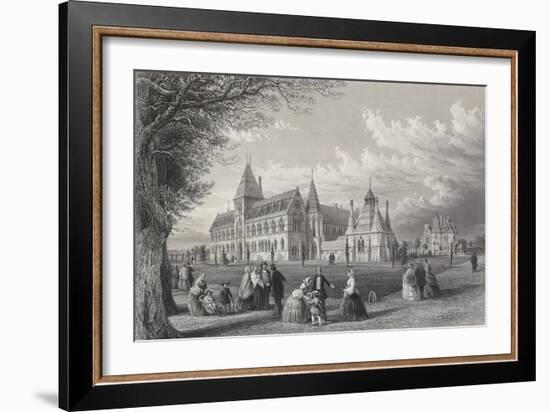 The University Museum: Oxford Almanack for 1860, 1860-John Le Keux-Framed Giclee Print