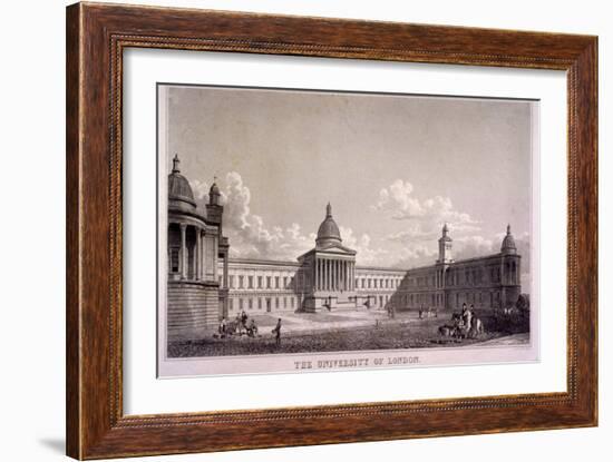 The University of London, Gower Street, St Pancras, London, C1835-Thomas Higham-Framed Giclee Print