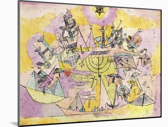 The Unlucky Ships-Paul Klee-Mounted Giclee Print