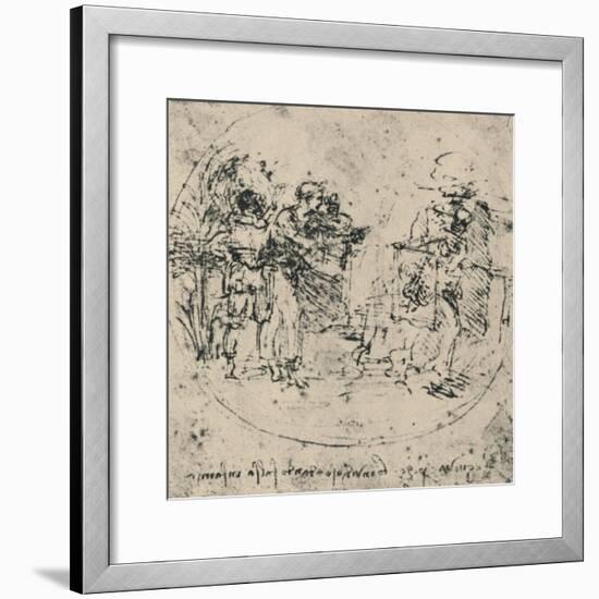 'The Unmasking of Envy', c1480 (1945)-Leonardo Da Vinci-Framed Giclee Print