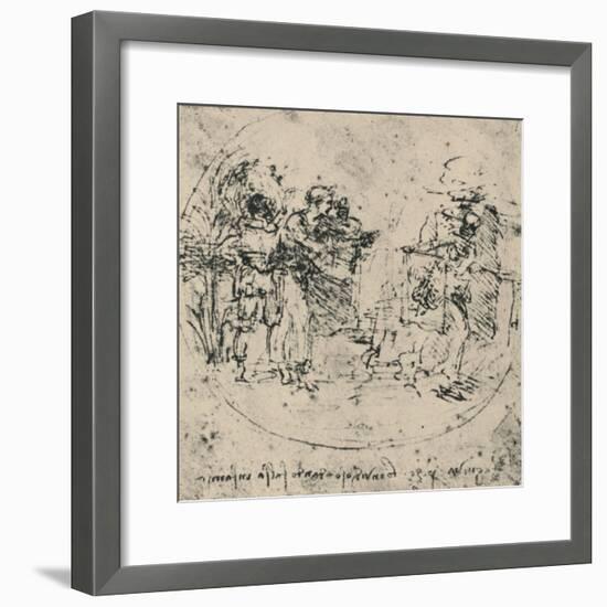 'The Unmasking of Envy', c1480 (1945)-Leonardo Da Vinci-Framed Giclee Print