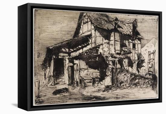 The Unsafe Tenement from Twelve Etchings from Nature, 1858-James Abbott McNeill Whistler-Framed Premier Image Canvas