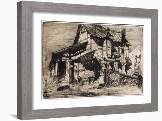 The Unsafe Tenement from Twelve Etchings from Nature, 1858-James Abbott McNeill Whistler-Framed Giclee Print