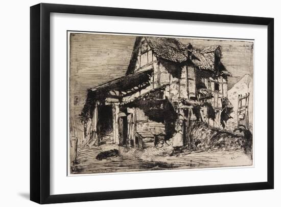 The Unsafe Tenement from Twelve Etchings from Nature, 1858-James Abbott McNeill Whistler-Framed Giclee Print