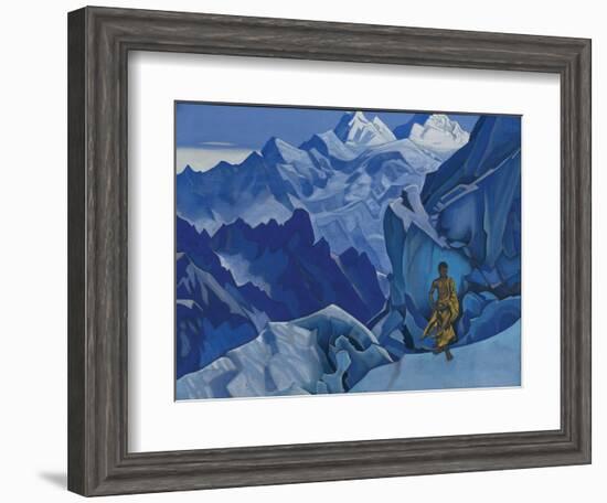 The Unspilled Chalice, 1927 (tempera on canvas)-Nicholas Roerich-Framed Giclee Print