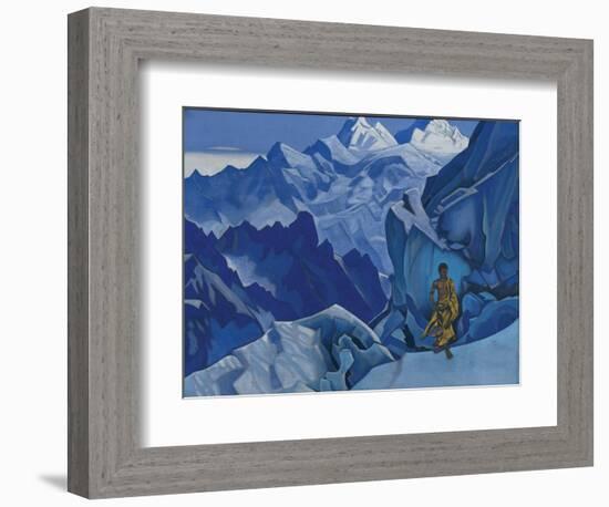 The Unspilled Chalice, 1927 (tempera on canvas)-Nicholas Roerich-Framed Giclee Print