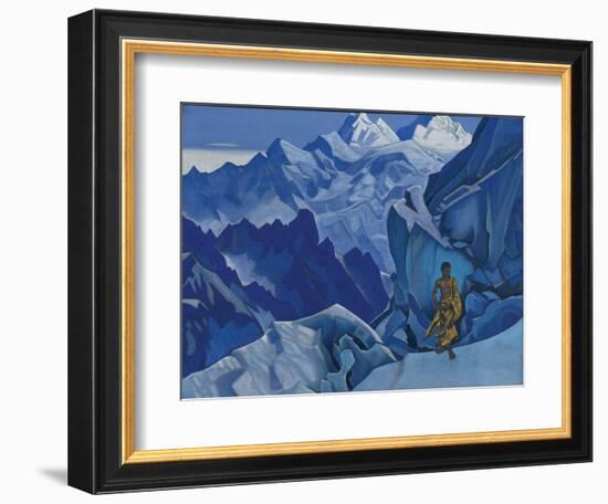 The Unspilled Chalice, 1927 (tempera on canvas)-Nicholas Roerich-Framed Giclee Print