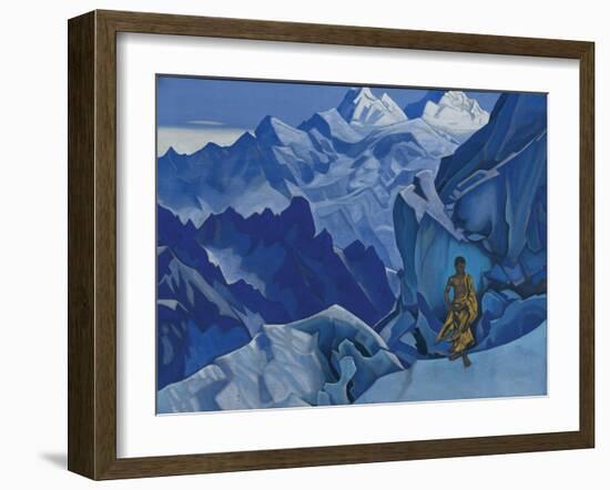 The Unspilled Chalice, 1927 (tempera on canvas)-Nicholas Roerich-Framed Giclee Print