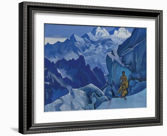 The Unspilled Chalice, 1927 (tempera on canvas)-Nicholas Roerich-Framed Giclee Print