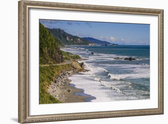 The Untouched West Coast of South Island Between Greymouth and Westport, West Coast, South Island-Michael Runkel-Framed Photographic Print