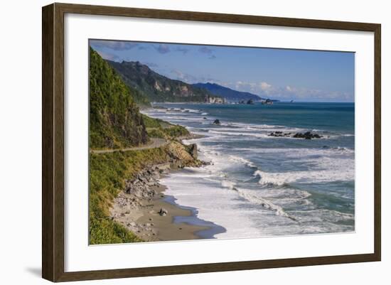 The Untouched West Coast of South Island Between Greymouth and Westport, West Coast, South Island-Michael Runkel-Framed Photographic Print