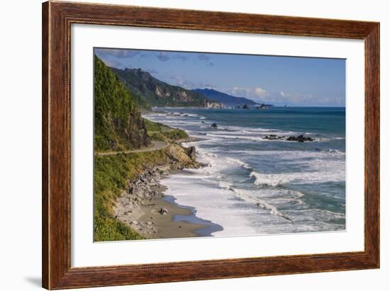 The Untouched West Coast of South Island Between Greymouth and Westport, West Coast, South Island-Michael Runkel-Framed Photographic Print