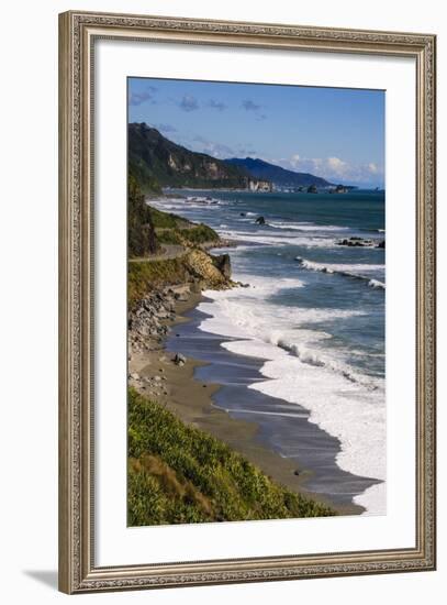 The Untouched West Coast of South Island Between Greymouth and Westport, West Coast, South Island-Michael Runkel-Framed Photographic Print