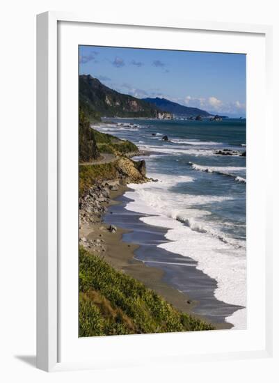 The Untouched West Coast of South Island Between Greymouth and Westport, West Coast, South Island-Michael Runkel-Framed Photographic Print