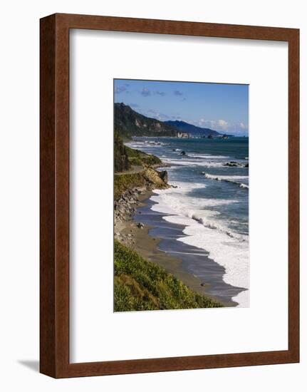 The Untouched West Coast of South Island Between Greymouth and Westport, West Coast, South Island-Michael Runkel-Framed Photographic Print