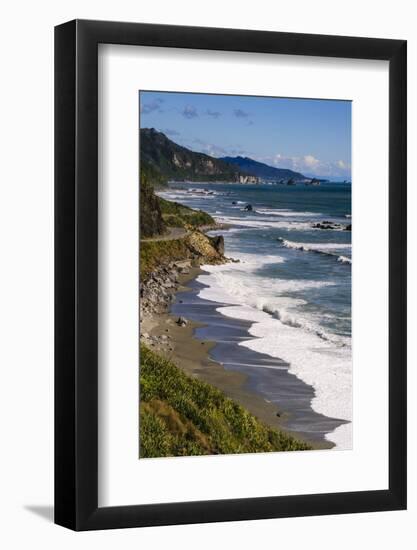 The Untouched West Coast of South Island Between Greymouth and Westport, West Coast, South Island-Michael Runkel-Framed Photographic Print