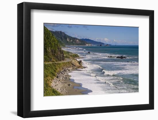 The Untouched West Coast of South Island Between Greymouth and Westport, West Coast, South Island-Michael Runkel-Framed Photographic Print