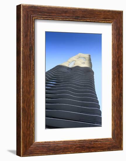 The Unusual Aqua Tower Designed by Jeanne Gang, Chicago, Illinois, United States of America-Amanda Hall-Framed Photographic Print