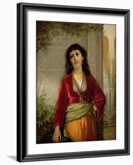 The Unwelcome Companion (A Street Scene in Cairo), C.1872-73-John William Waterhouse-Framed Giclee Print