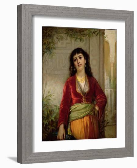 The Unwelcome Companion (A Street Scene in Cairo), C.1872-73-John William Waterhouse-Framed Giclee Print