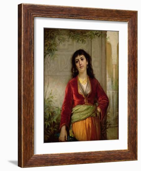 The Unwelcome Companion (A Street Scene in Cairo), C.1872-73-John William Waterhouse-Framed Giclee Print