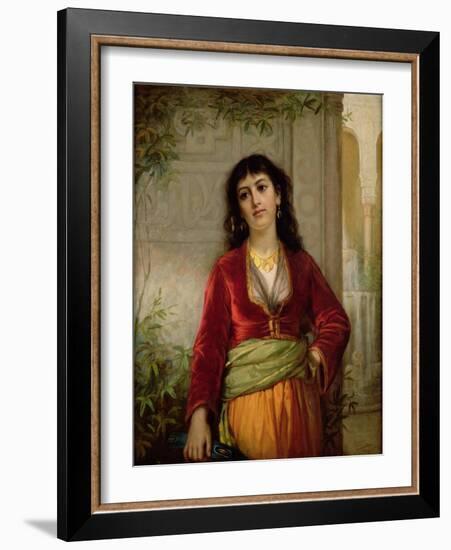 The Unwelcome Companion (A Street Scene in Cairo), C.1872-73-John William Waterhouse-Framed Giclee Print