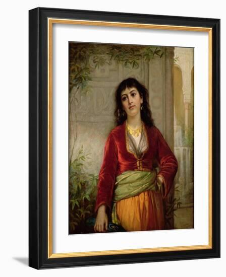 The Unwelcome Companion (A Street Scene in Cairo), C.1872-73-John William Waterhouse-Framed Giclee Print